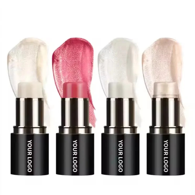 black tube shimmer highlighter stick face makeup waterproof single color cream contour highlighter stick