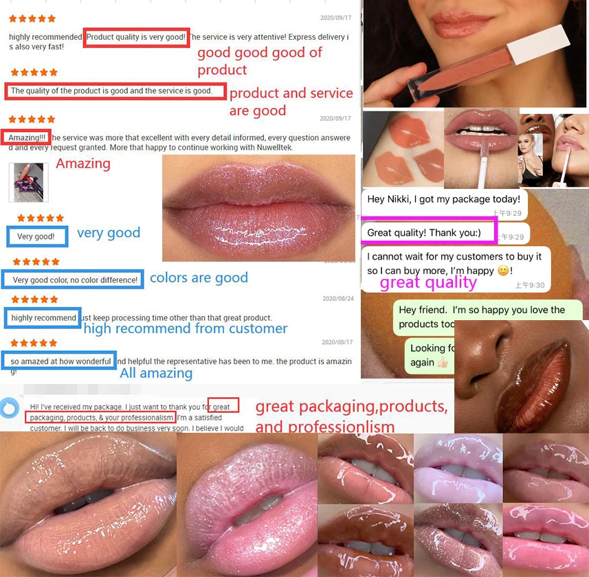 lip tints lipgloss pick your own colors lipgloss liquid glitter clear glossy lipgloss base low moq
