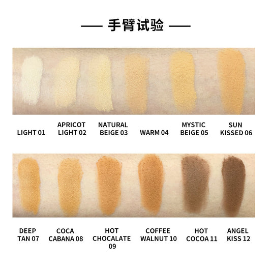 vegan high pigment pressed powder waterproof compact pallet face makeup foundation compact palette