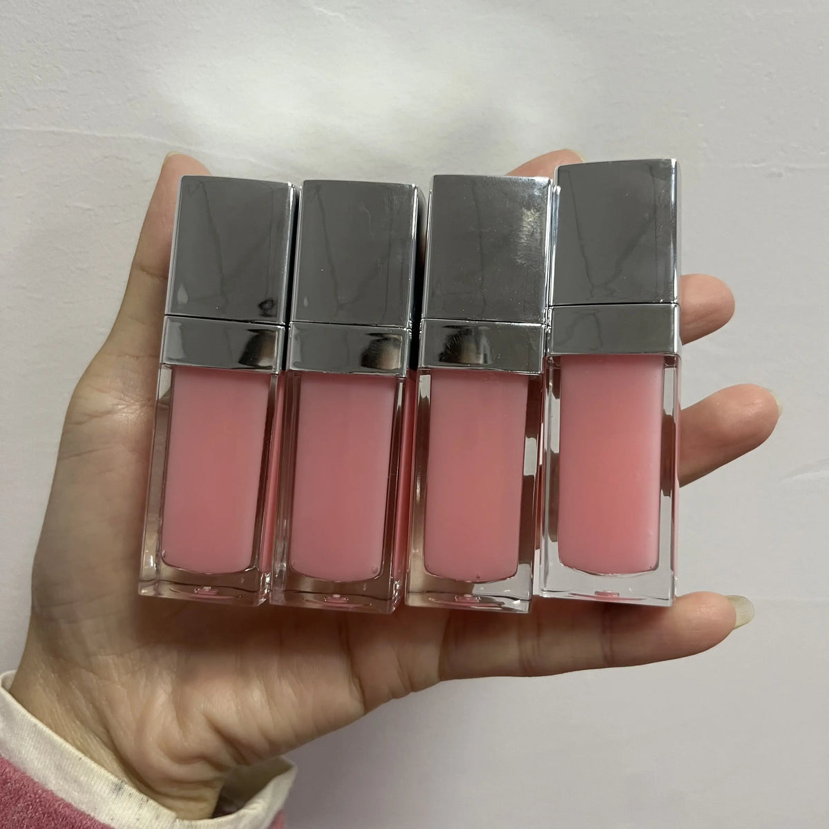 big brush tinted changing lip oil moisturizing flavouring fruit clear vegan pink lipgloss lip gloss
