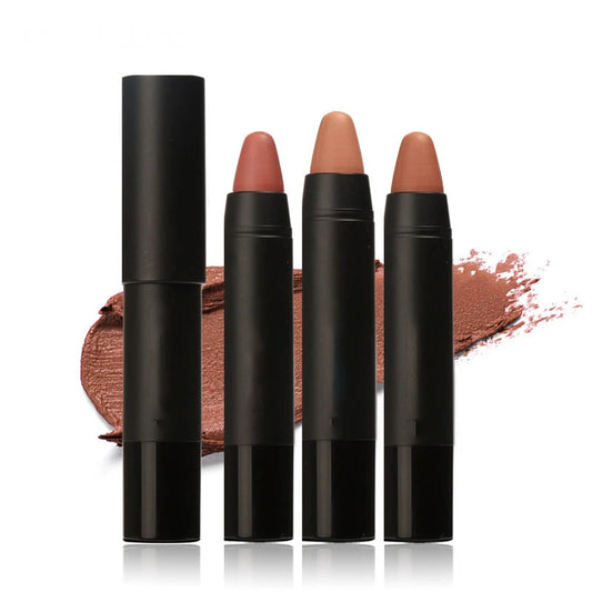 waterproof long-lasting matte makeup cosmetics rose red lipstick crayon pencil lipstick