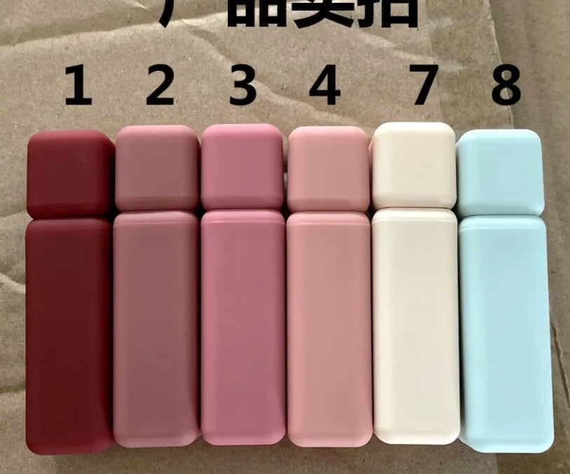 stock plastic 3.5ml plasticine empty square lipgloss container tube with frosted bottle low moq lipstick tube