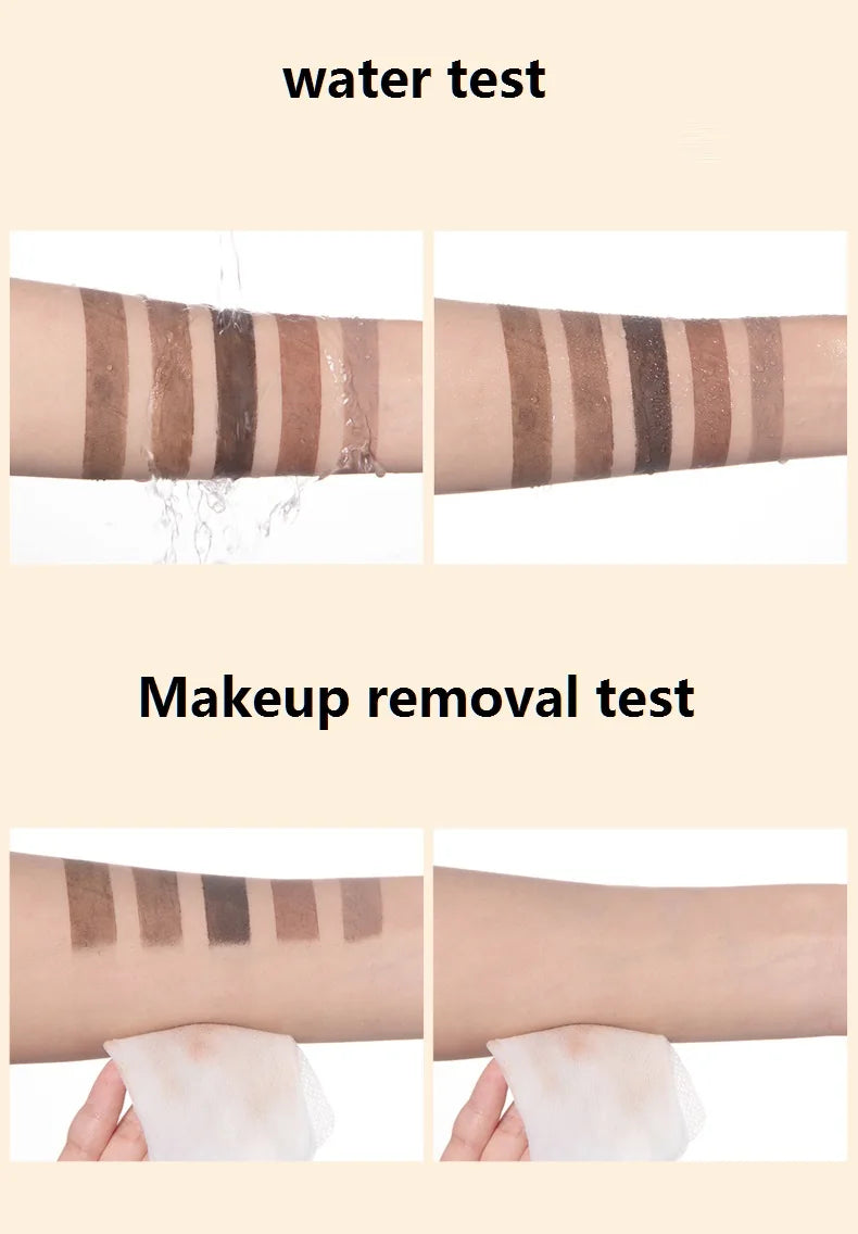 long lasting 5 colors liquid eye lash brow tint eyebrow tinted gel waterproof dark brown eyebrow tint