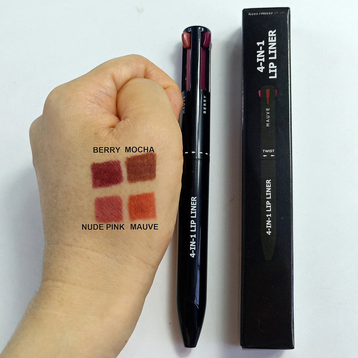4 in 1 makeup pen lip liner waterproof eyeliner smooth cruelty free cosmetics lip liner pencil