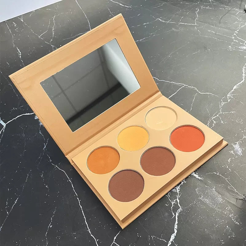 6 colors high pigment concealer contour pressed powder palette makeup vegan full coverage cream contour palette