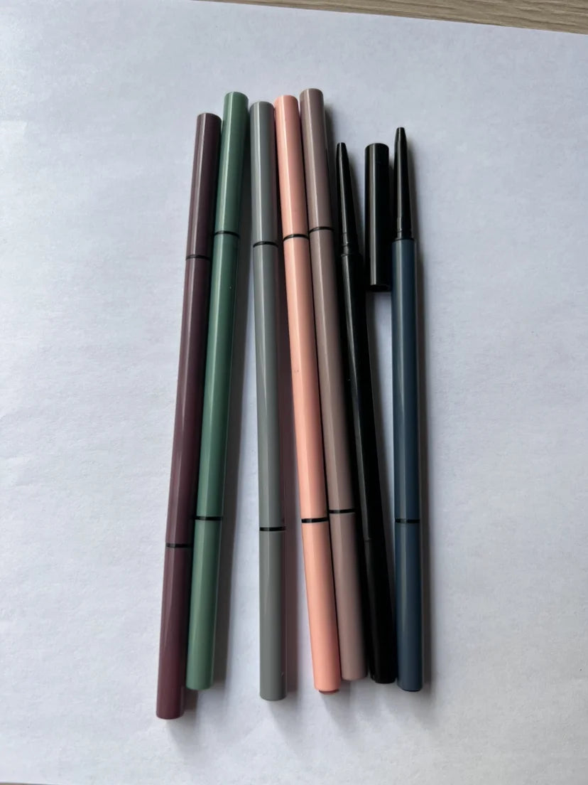 double headed eyebrow pencil definer shaping natural vegan pen set waterproof macaron eyebrow pencil