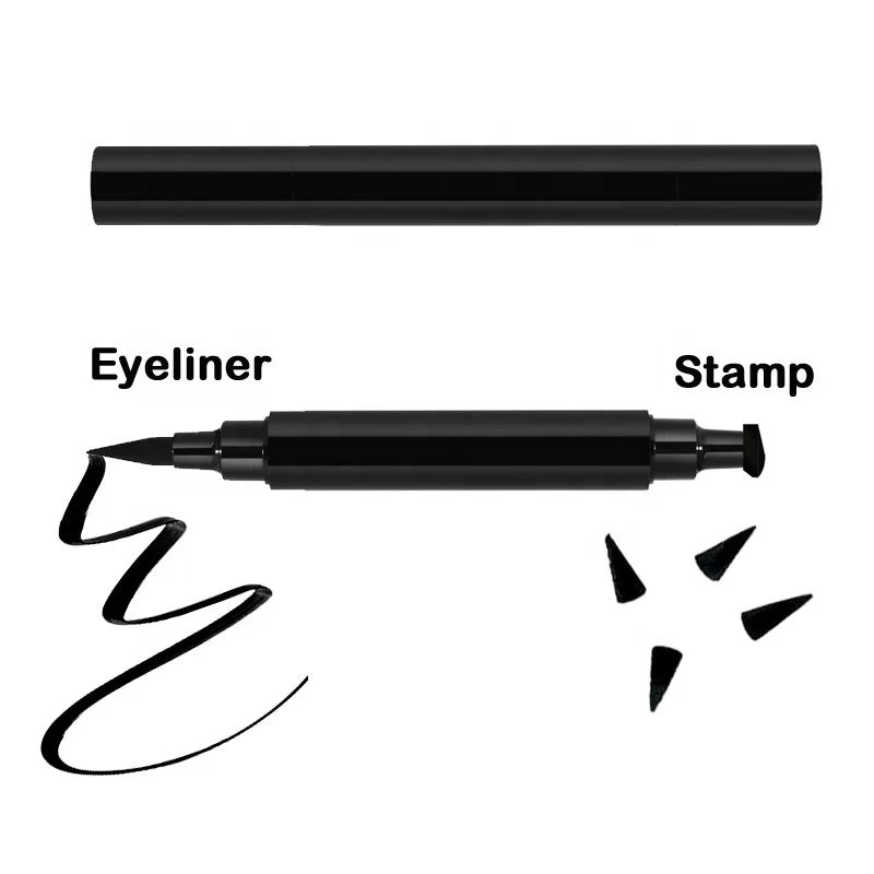 waterproof stamp eyeliner long lasting fast dry liquid eyeliner with stamp