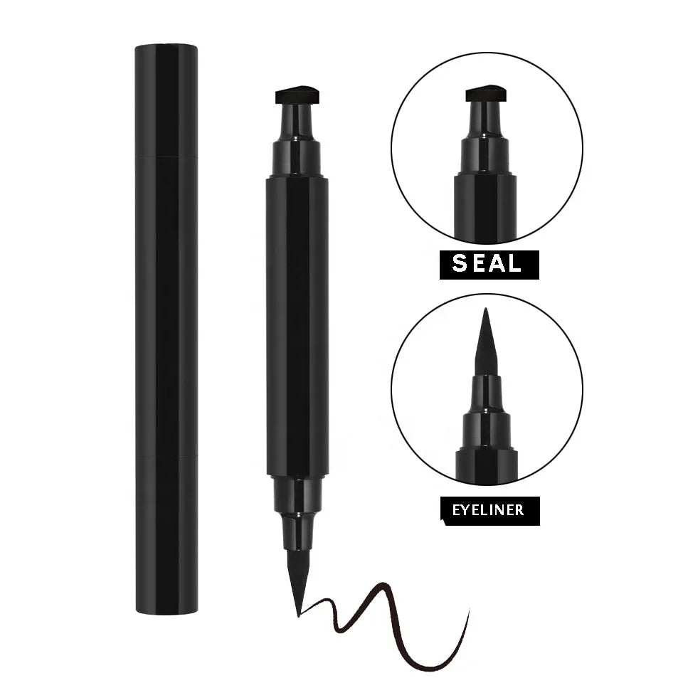 waterproof stamp eyeliner long lasting fast dry liquid eyeliner with stamp