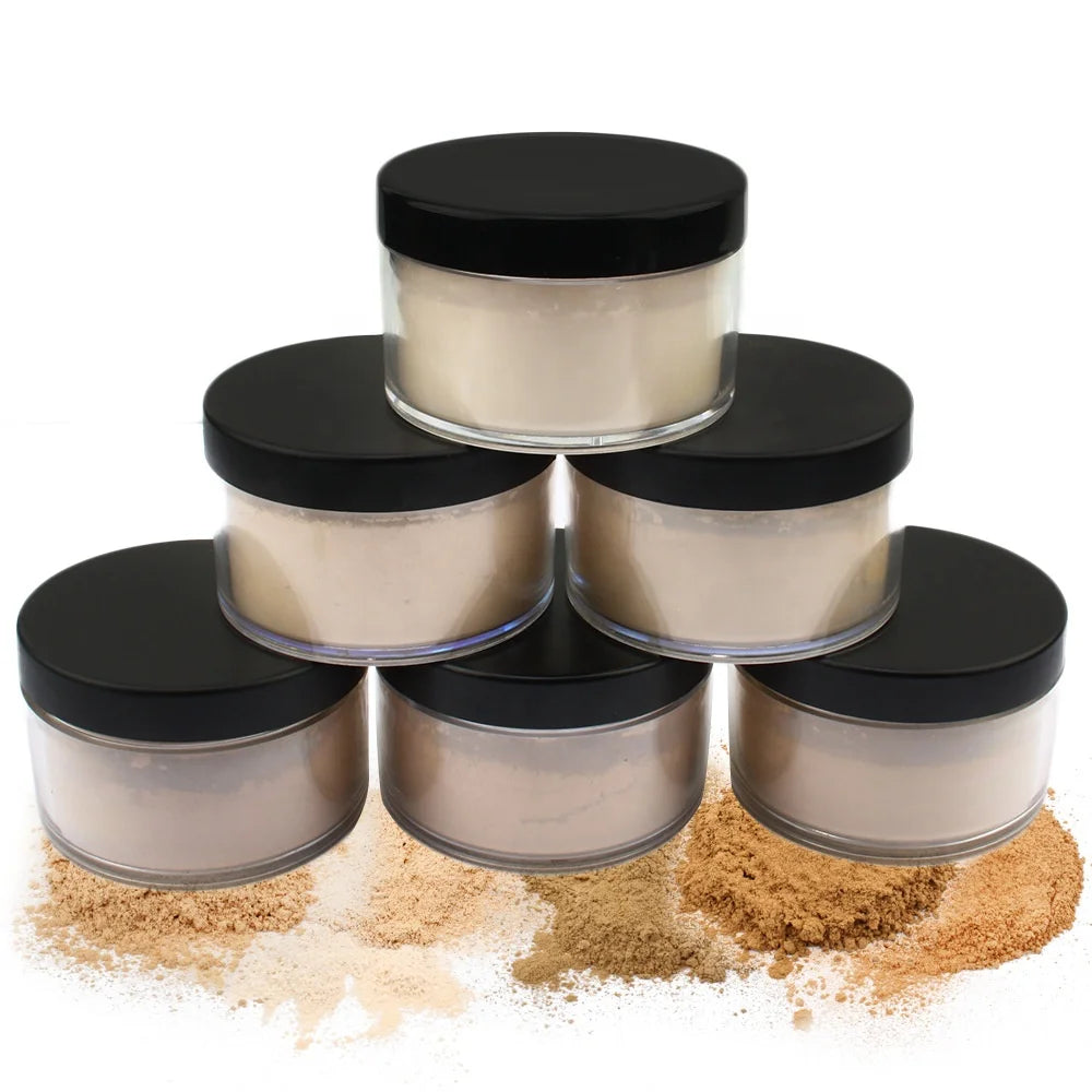 waterproof foundation face base makeup loose powder professional oil control setting mineral powder