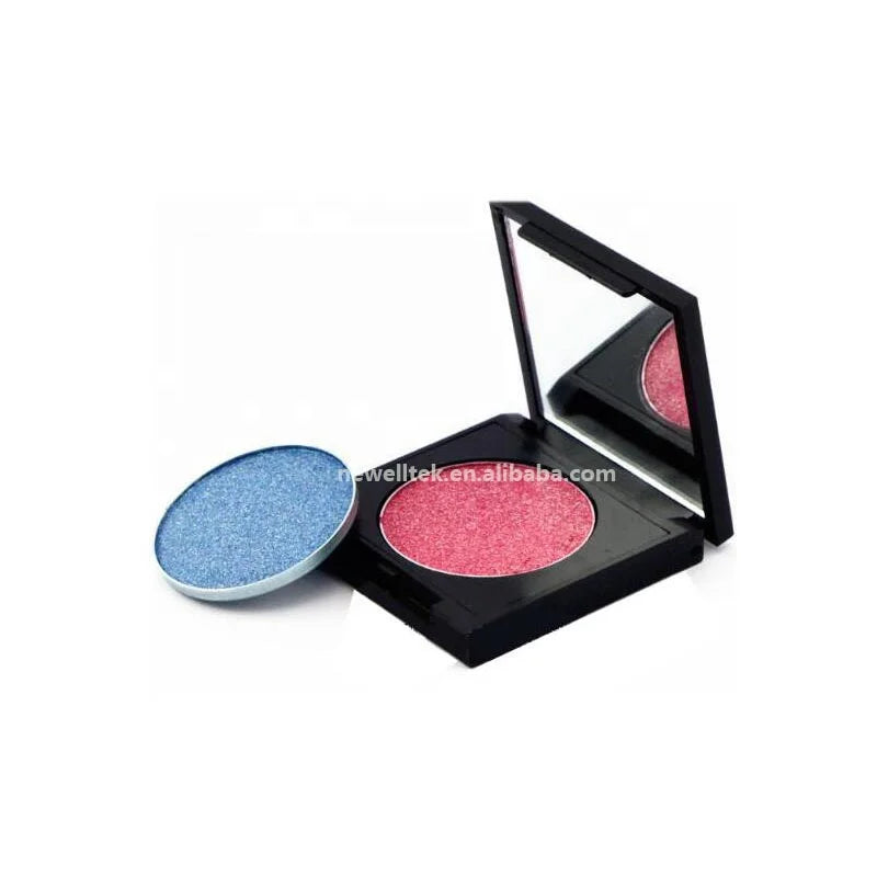 black empty cosmetic container single pan 26 mm hole round makeup eyeshadow palette packaging case