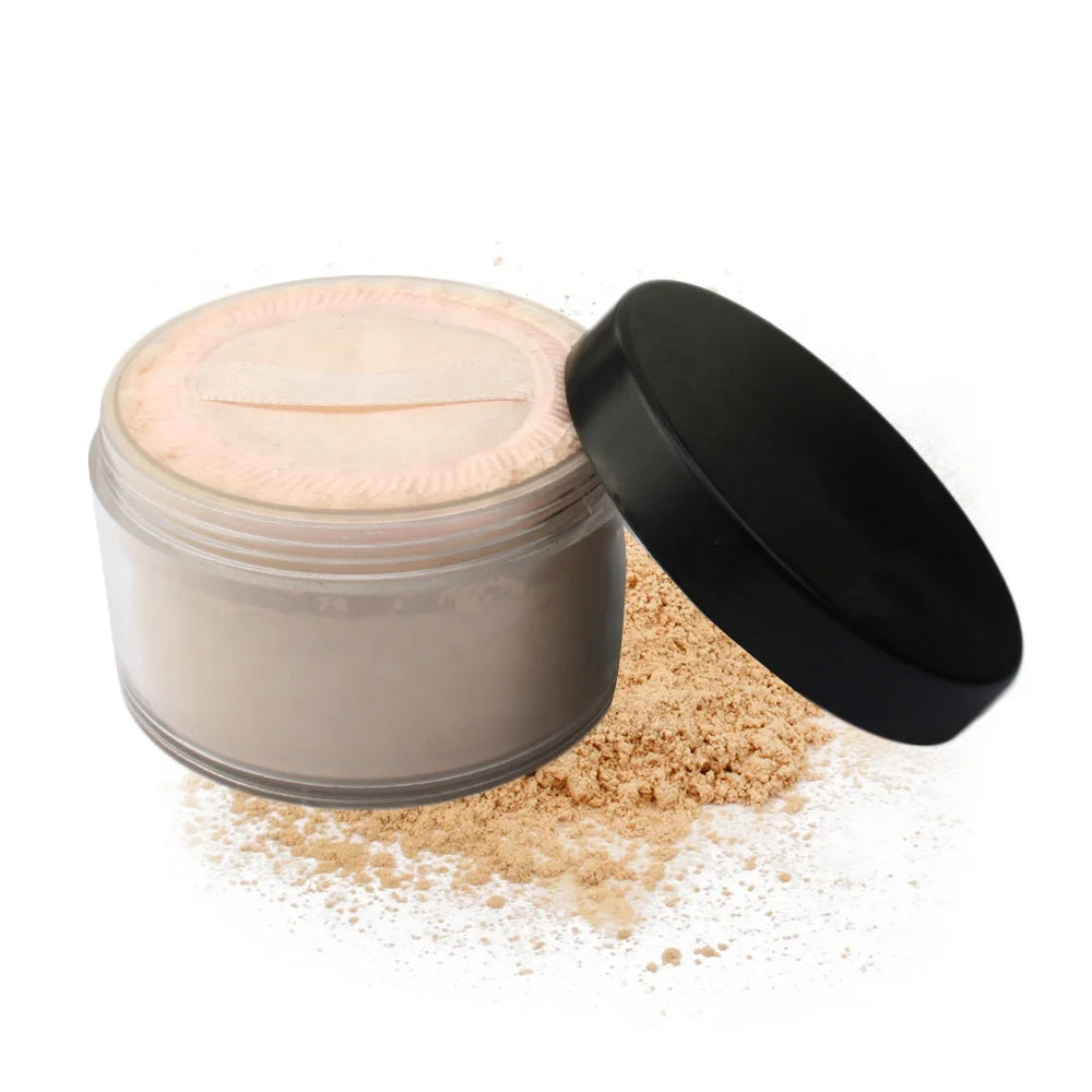 waterproof foundation face base makeup loose powder professional oil control setting mineral powder