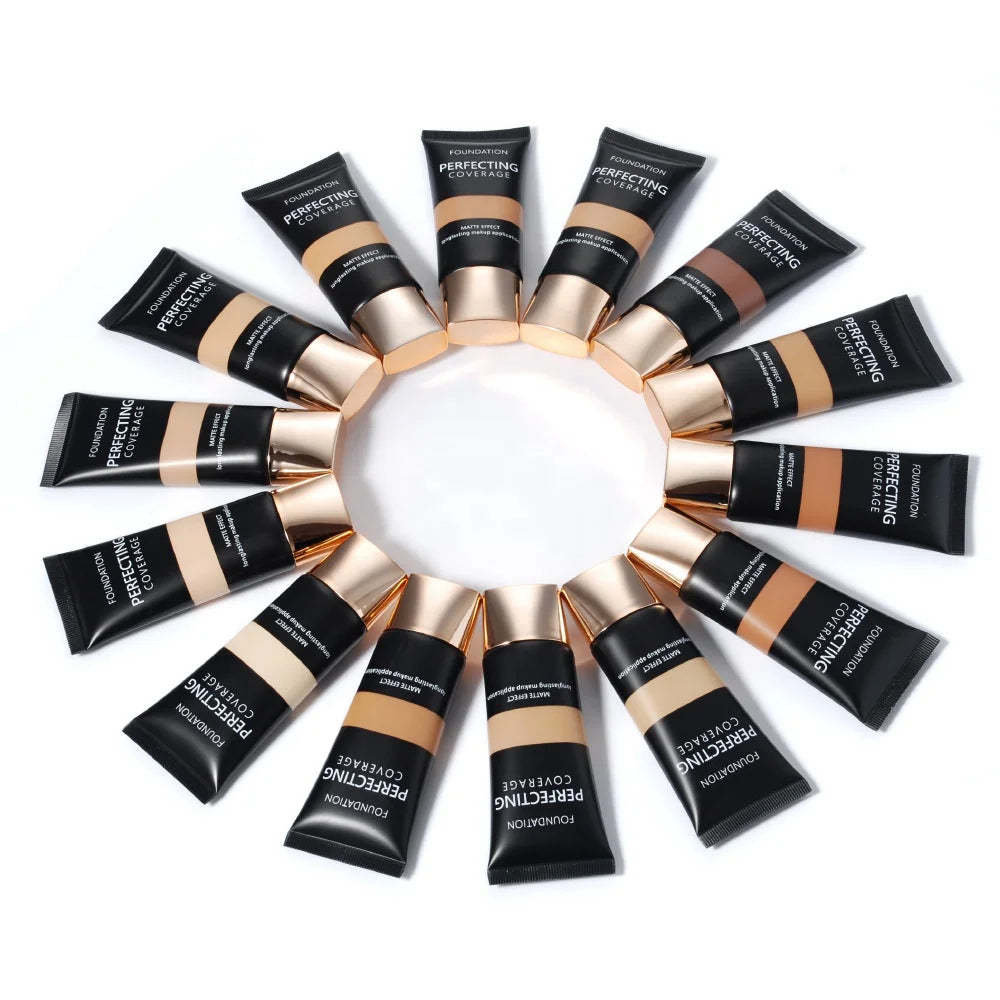 face makeup cosmetics 14 colors waterproof liquid matte foundation long lasting foundation