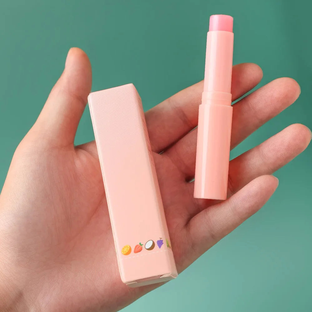 new arrival lip care fruit flavors strawberry vanilla lip balm moisturizing nourish lip balm stick