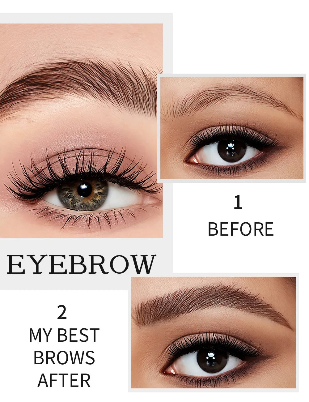 angled square brush hair strokes eyebrow pen long lasting waterproof water eyebrow pencil liquid ink tint eye brow penci