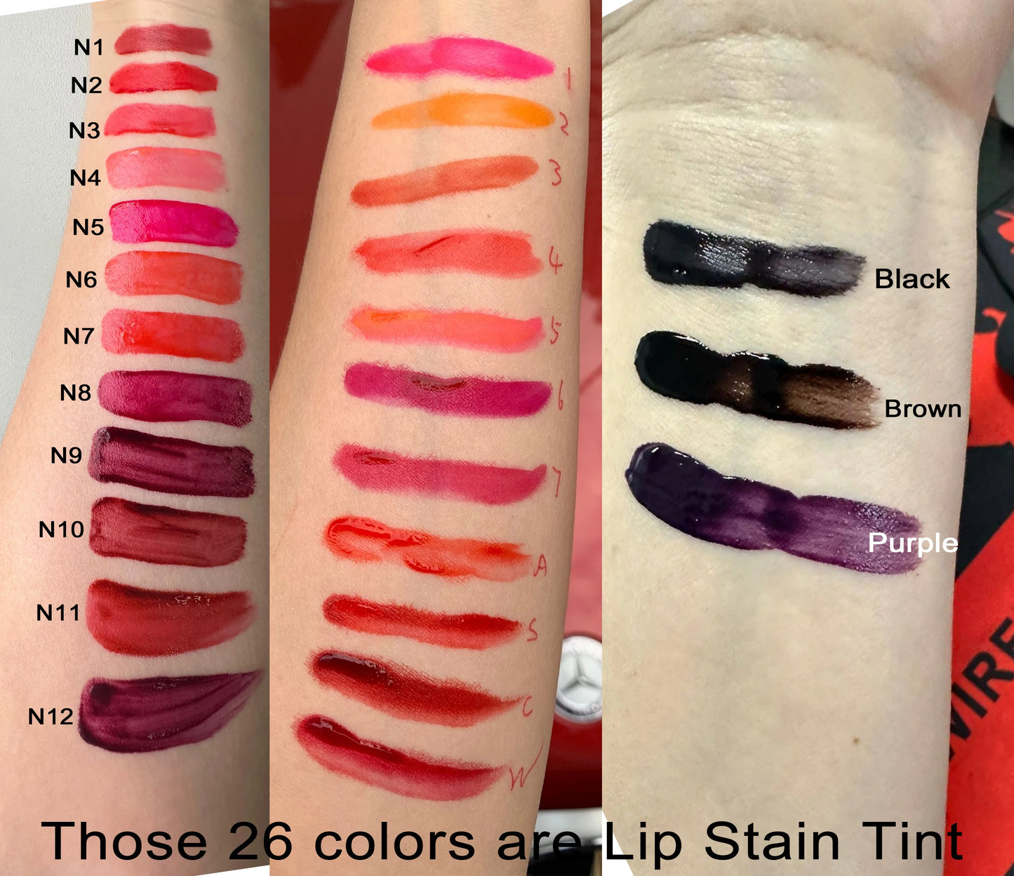Waterproof matte liquid lip tint