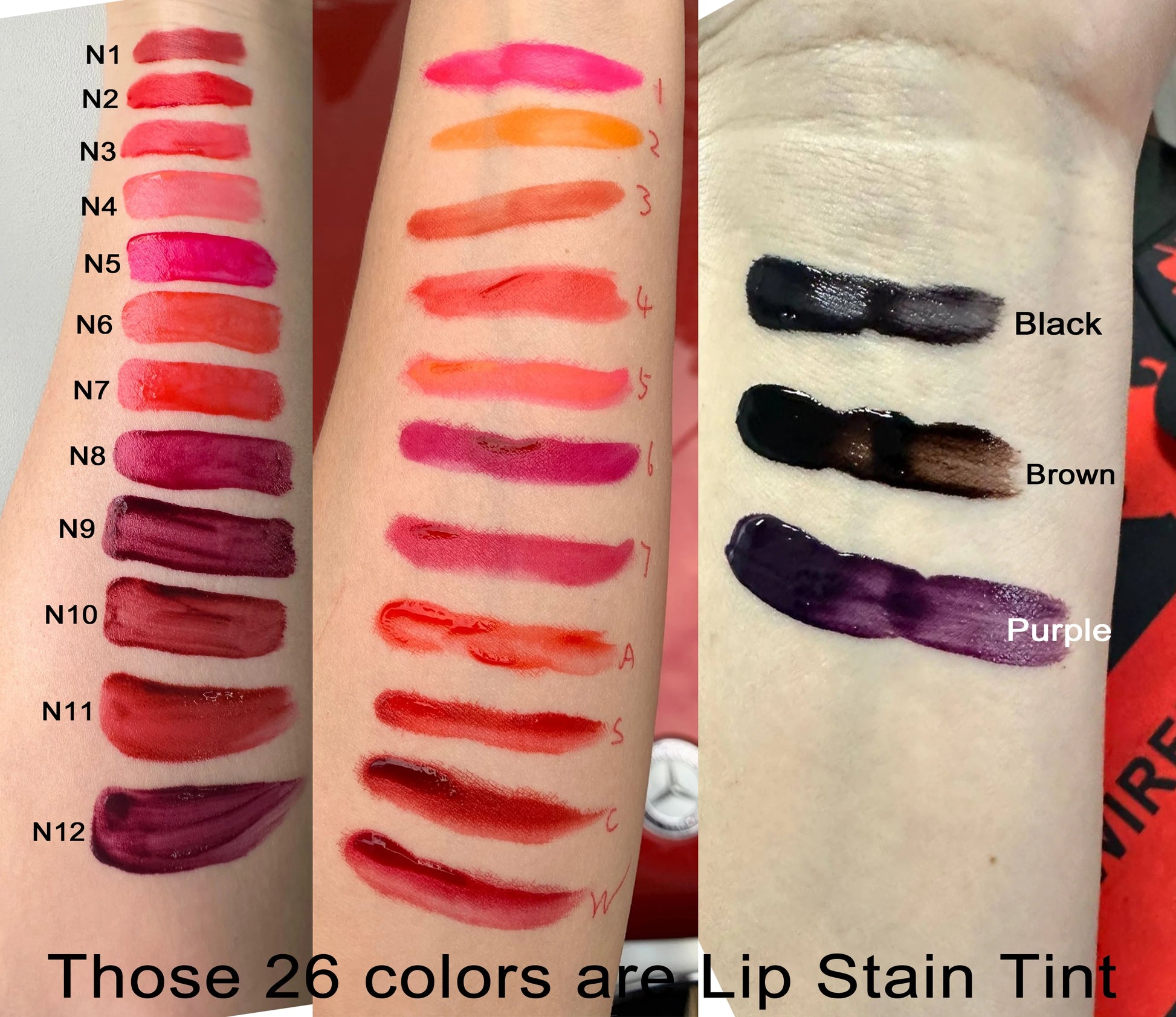 Waterproof matte liquid lip tint