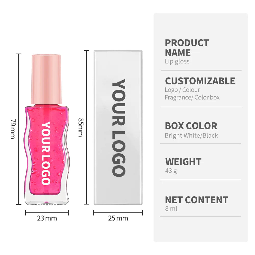 vegan glossy lip gloss color changing hydrating fruit flavor lipgloss