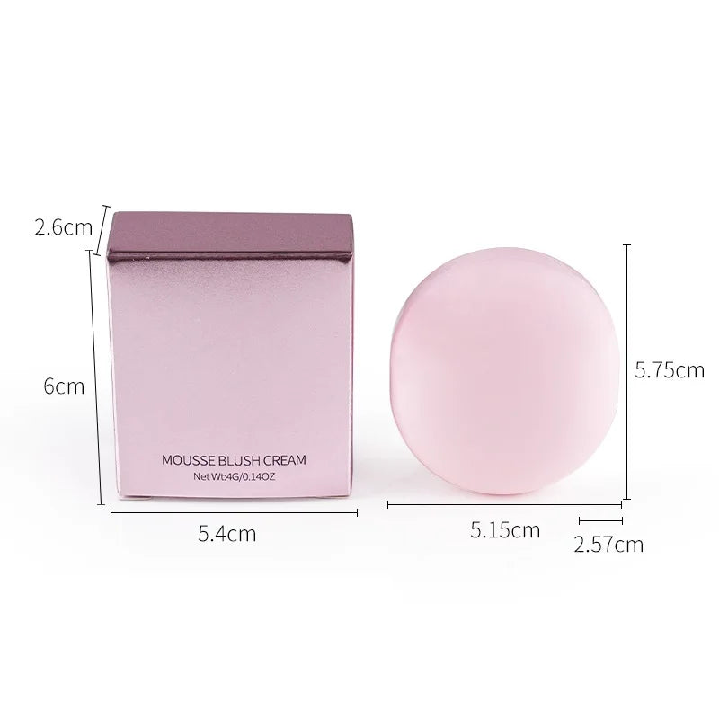 popular 5 colors pink beauty high pigmented blush long lasting silky smooth blush cream