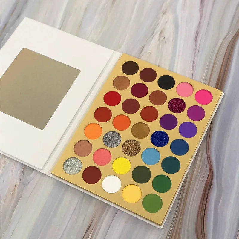 35-color lip-shaped matte eyeshadow palette