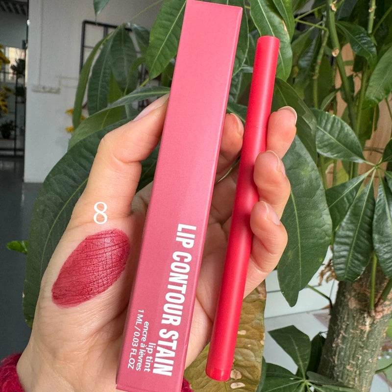 8 colors high pigmentation waterproof long-lasting matte vegan lipliner pencil