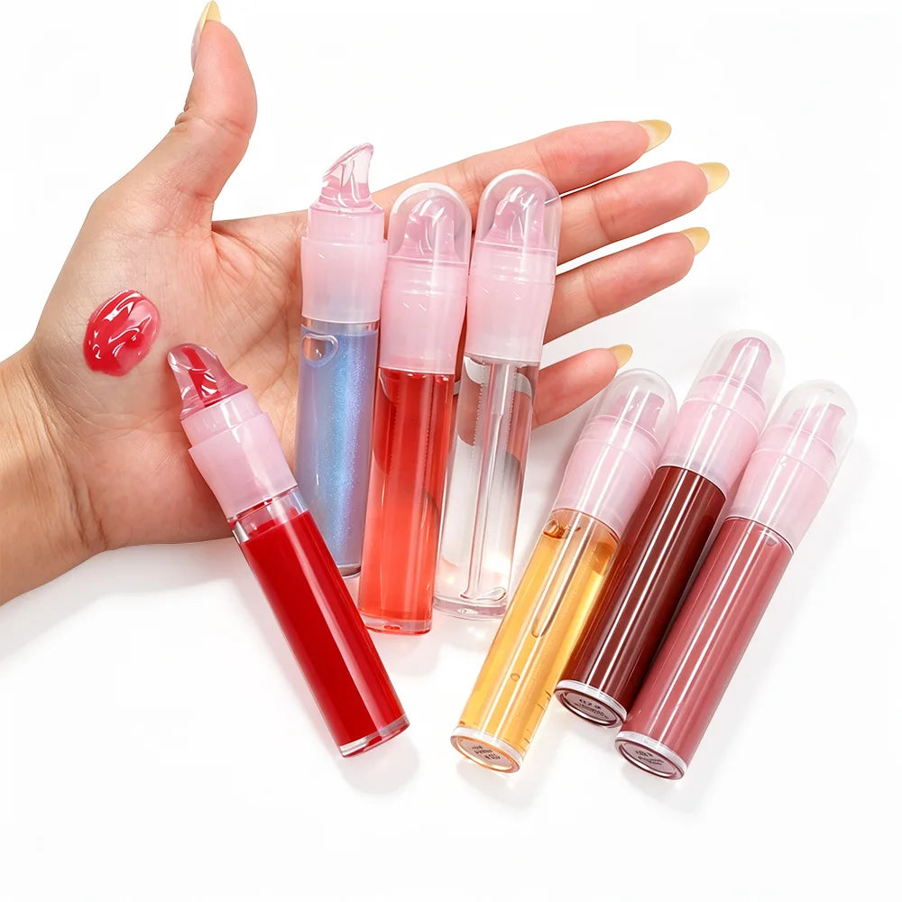 vegan moisturizing lip oil hydrating cruelty free vitamin-e lip gloss hydrating clear lip glow oil