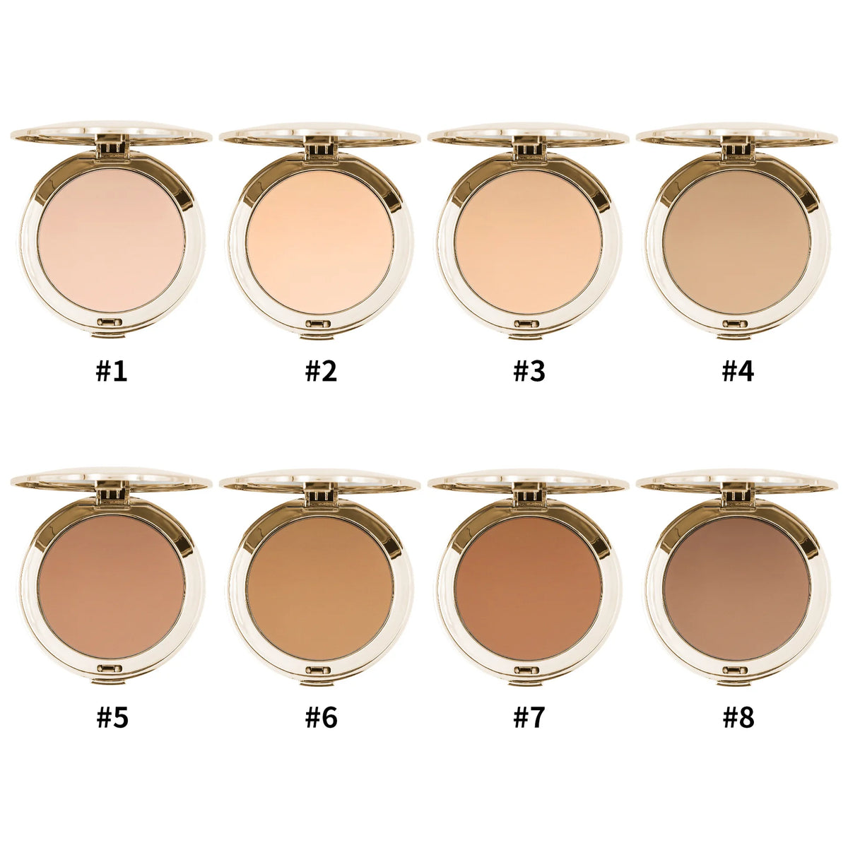 compact face powder 15 colors oil control long lasting matte natural waterproof compact powder