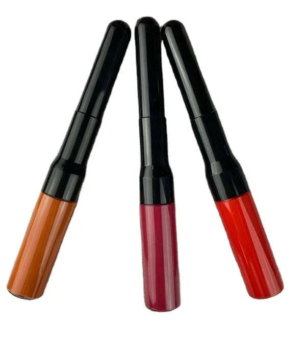 double head lipstick pencil 2 in 1 lip liner and lipstick cosmetics matte lipstick pencil