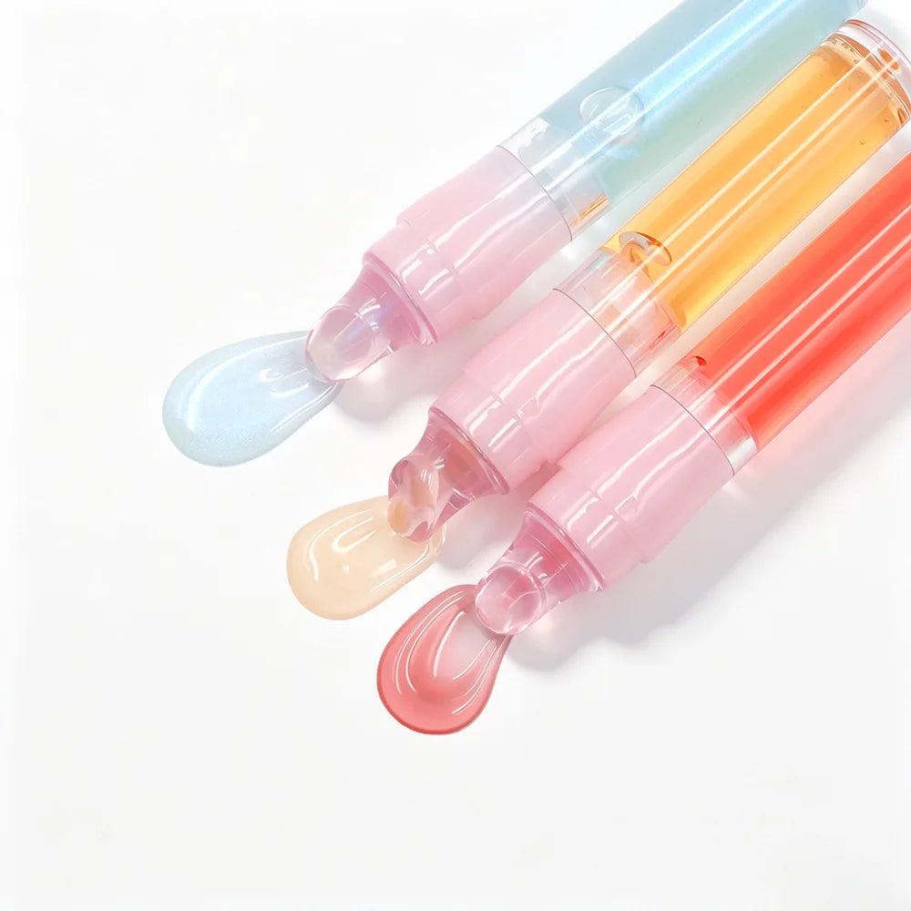 vegan moisturizing lip oil hydrating cruelty free vitamin-e lip gloss hydrating clear lip glow oil