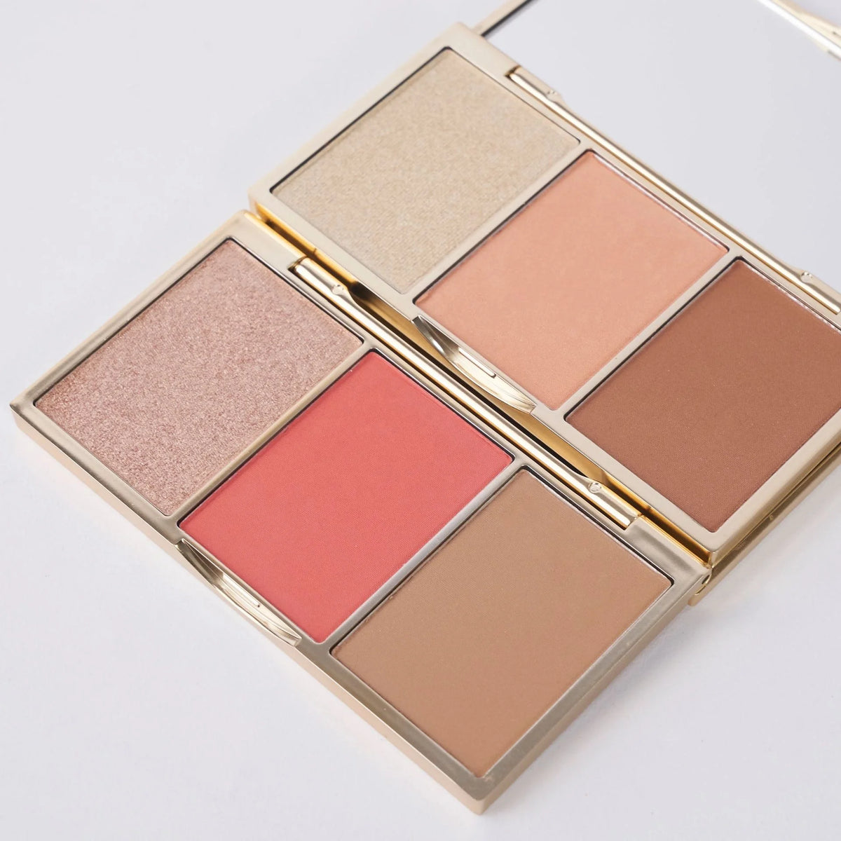 3 colors makeup face highlighter blush contour palette waterproof highlighter bronzer blusher palette