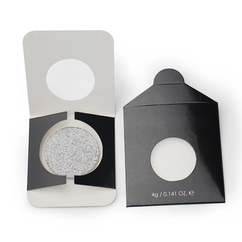 eyeshadow cosmetic sleeve envelop packaging black 36 26 23mm square paper eyeshadow palette box for single eyeshadow