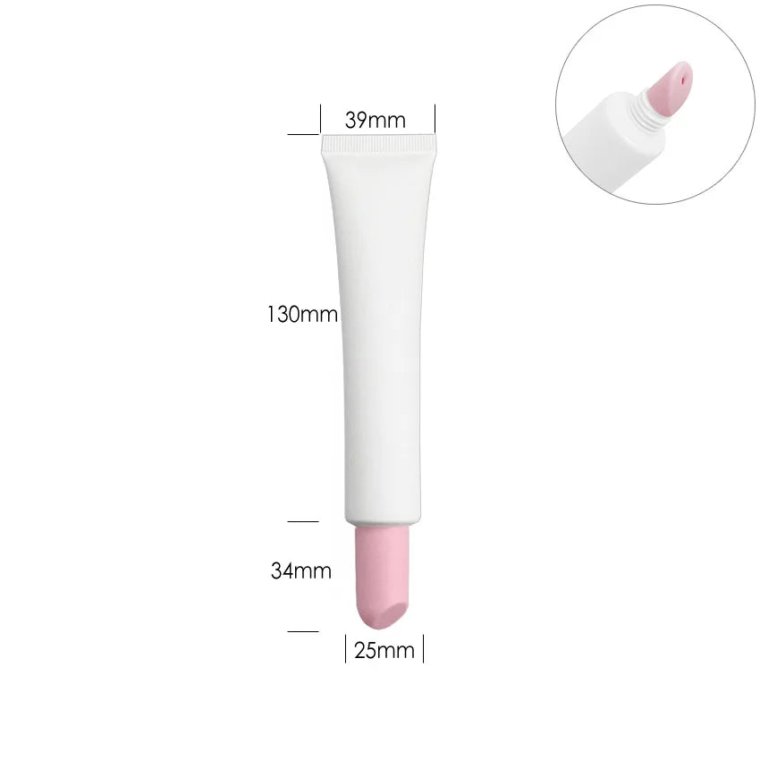 8ml 10ml 15ml 20ml empty pink squeeze lip gloss squeeze tubes balm lipgloss container mini soft tube for cosmetic packag