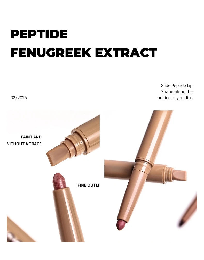 lip liner pencil 11 shades waterproof vegan 2 in 1 nude peptide lipliner