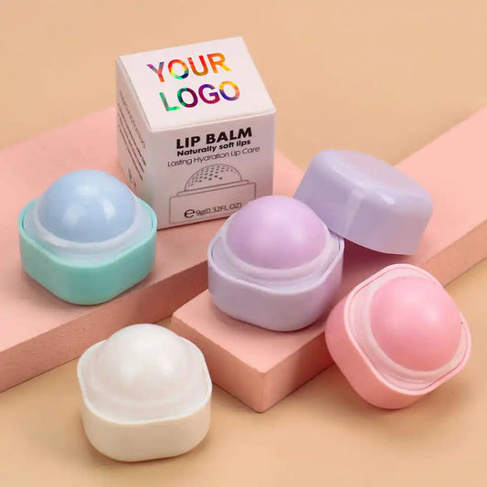 4flavor fruit moisturizing natural lips mask lip balm round cream lip balm