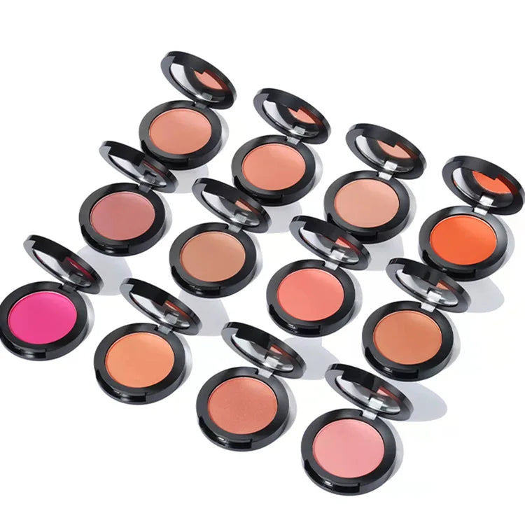 18 colors black container blusher smooth long lasting vegan blush palette