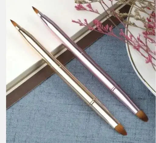 makeup lip brush mini small lip gloss brush balm lipstick applicator double sided retractable lip liner brush