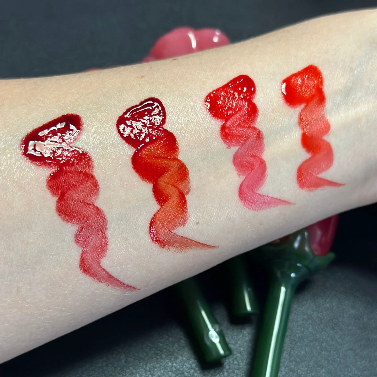 flower shape lip tint makeup hydrating lips and cheek stain waterproof long lasting lip tint
