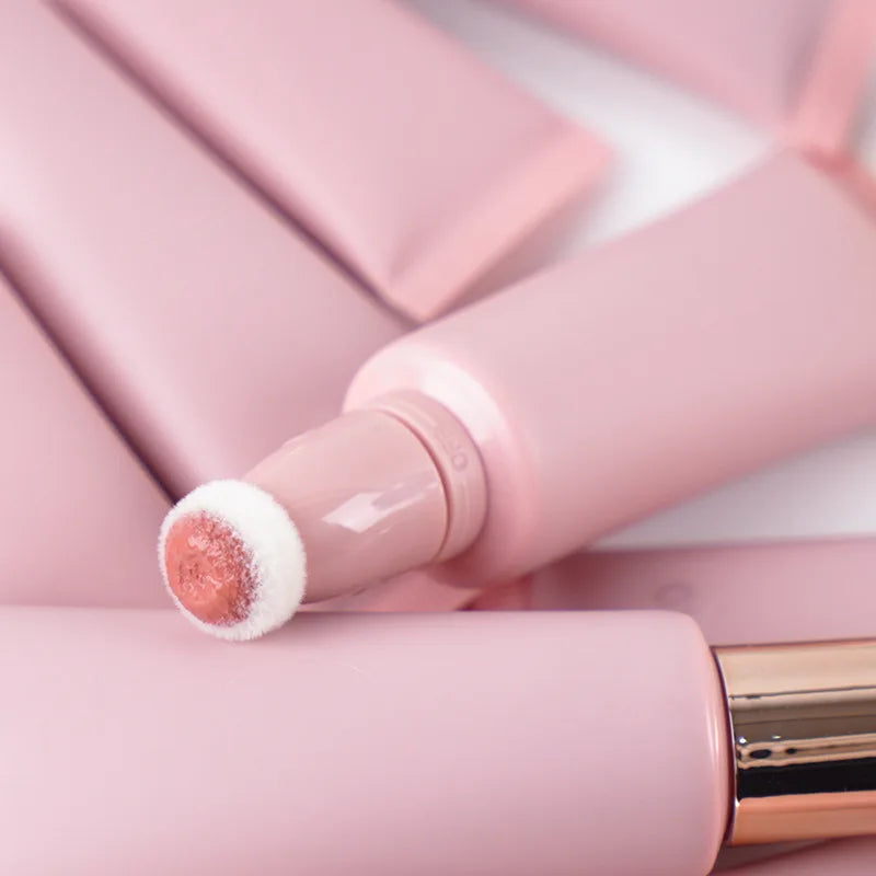 squeeze tube 6 colors blush high pigmented long lasting liquid blusher