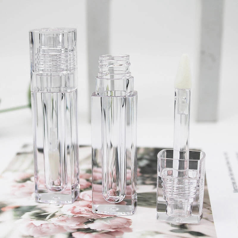 in stock transparent lip gloss tube doe foot lipgloss unique large brush chunky lip gloss tubes packaging