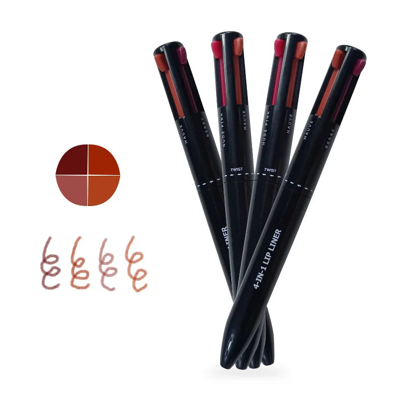 4 in 1 makeup pen lip liner waterproof eyeliner smooth cruelty free cosmetics lip liner pencil