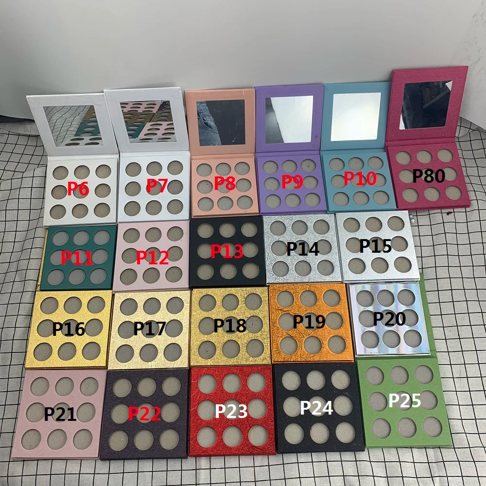 9-color vegan matte shimmer glitter eyeshadow palette