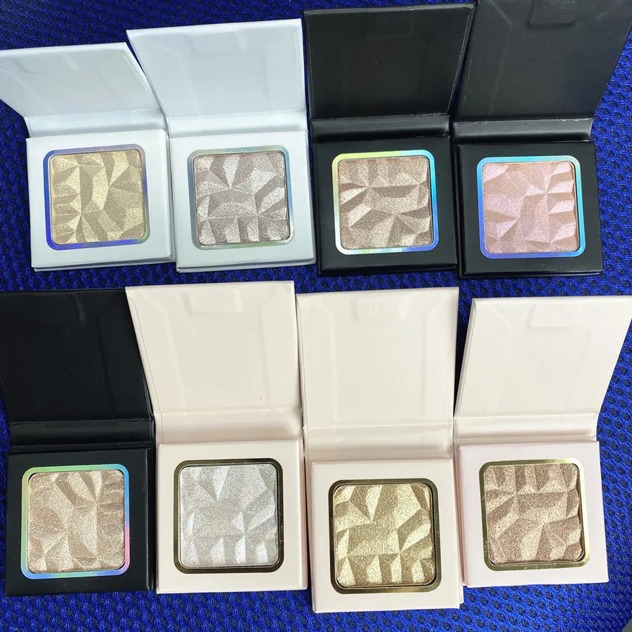 makeup vegan shimmer glitter highlighter powder cosmetics pigment highlighter loose setting powder