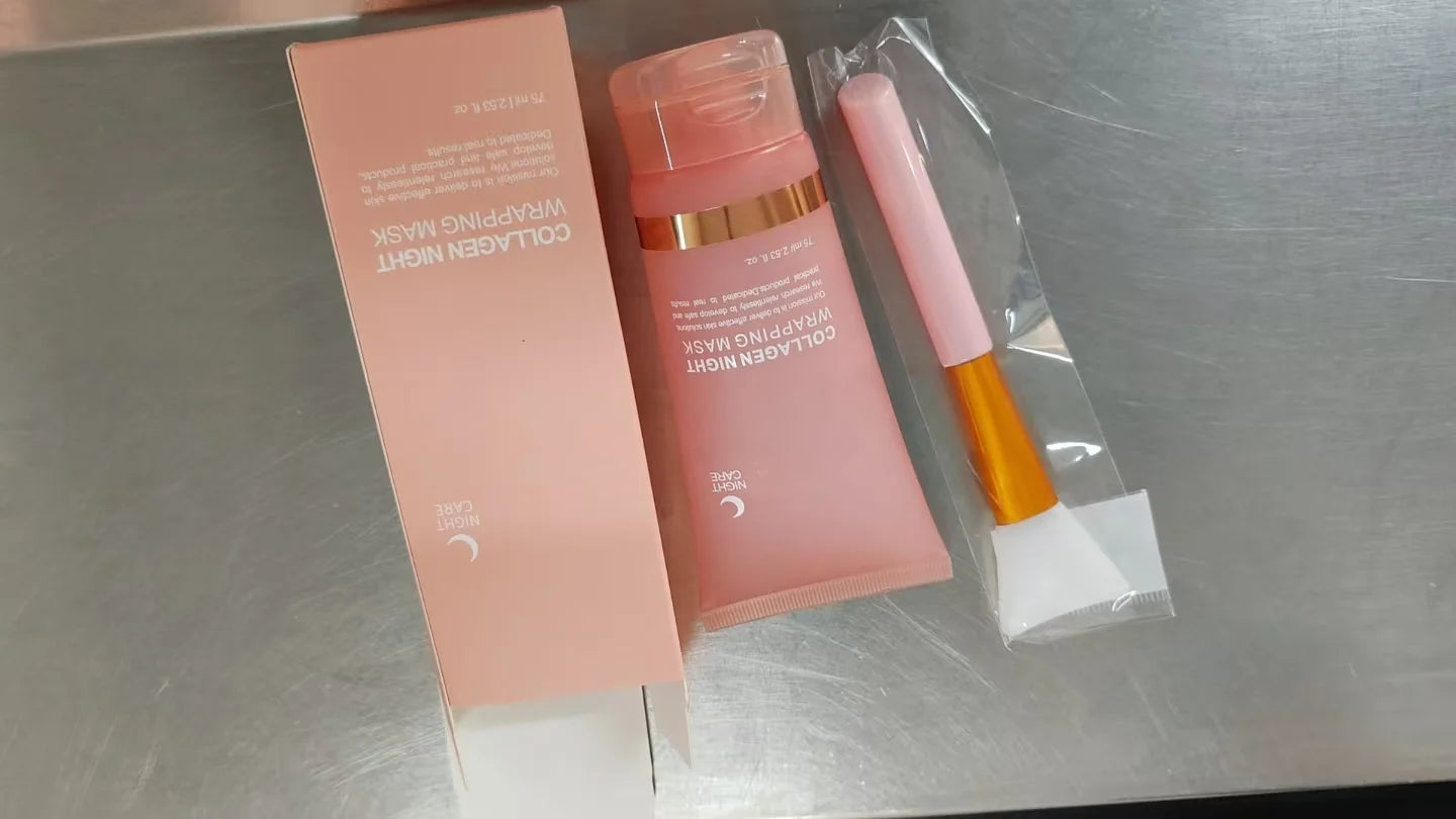 Collagen Overnight Gel Facial Mask 75ml Hydrating Sleeping Mask for Soft Elastic Skin