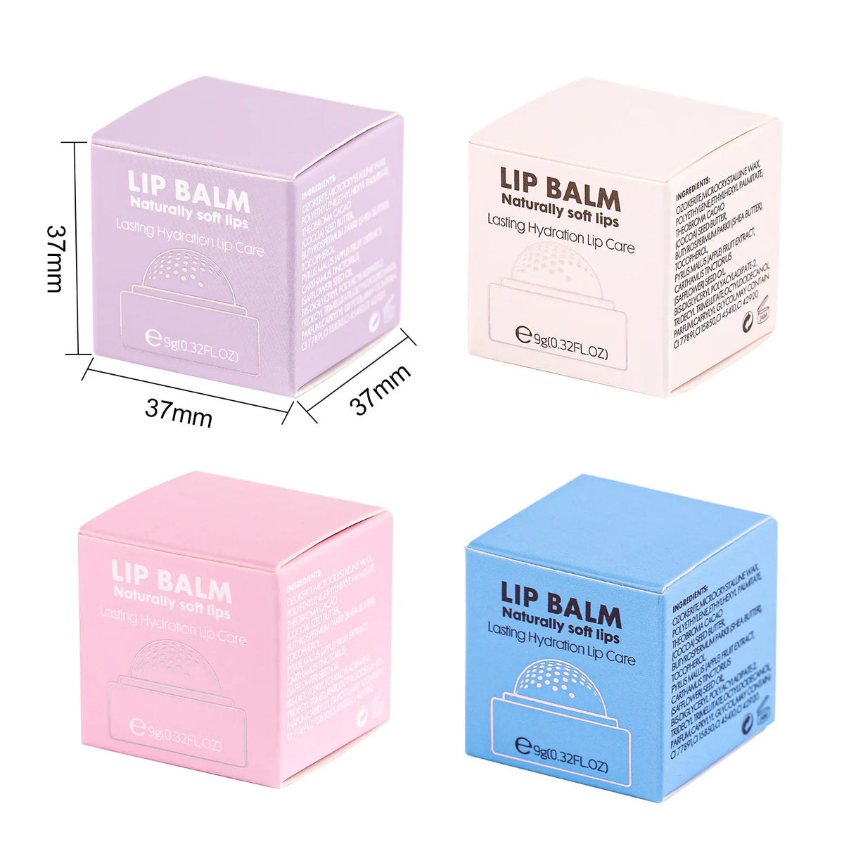 fruit flavor lip balm long lasting lips care deep moisturizing grape orange round ball lip balm