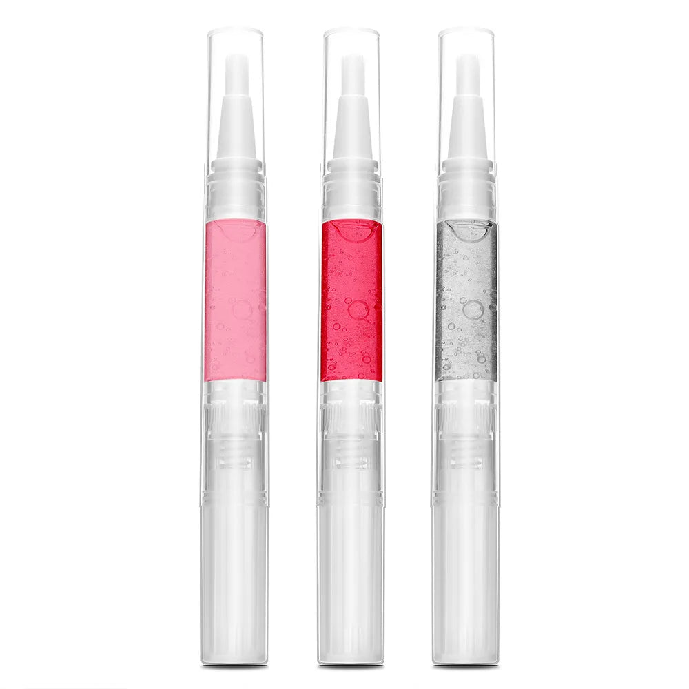 popular style cosmetics 3 colors clear tube long lasting waterproof high pigmented 2 in 1 lip gloss blush