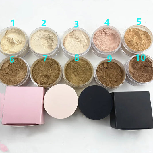 black pink package long lasting waterproof oil control setting powder face makeup loose powder