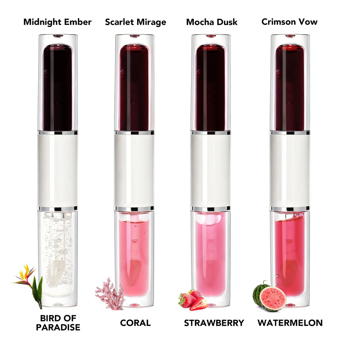 double sided peel off waterproof matte lipstick lip oil 2 in 1 hydrating lip oil lipstick