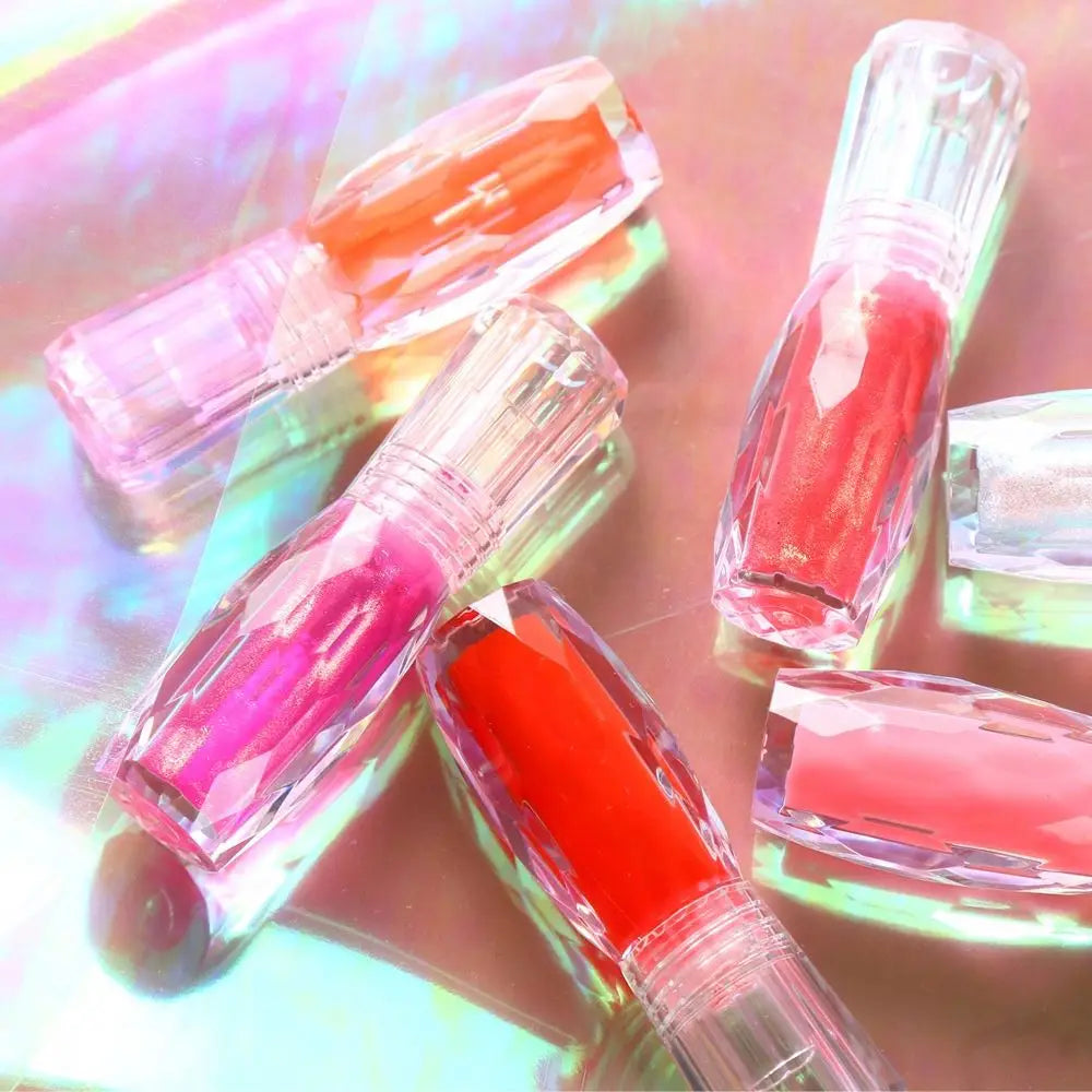 natural mint moisturizing shiny lip gloss 3d volume crystal jelly color toot lip gloss