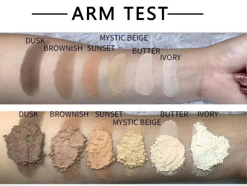 7 colors oil control long lasting waterproof smooth loose setting powder