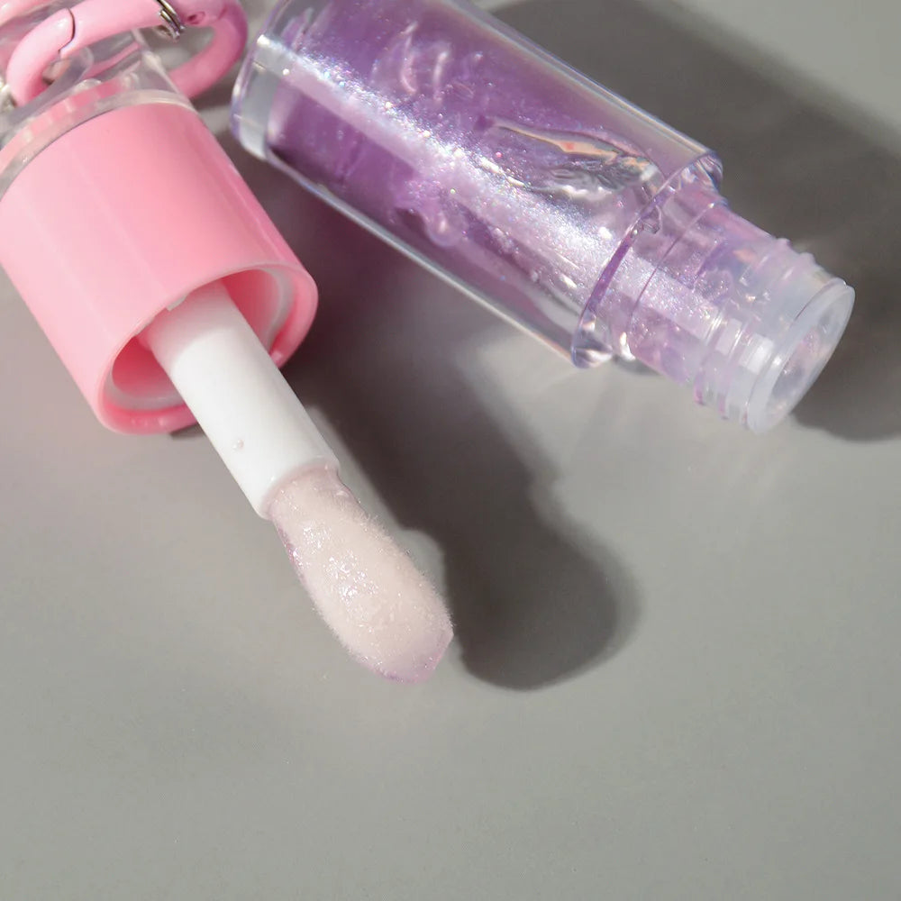 Two-bottle PH color-changing keychain lip glow oil set