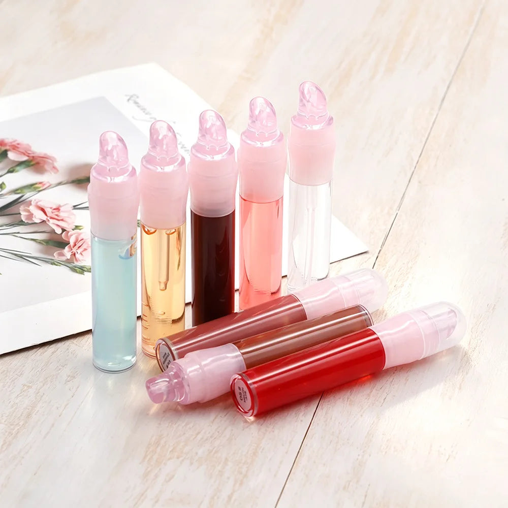 vegan moisturizing lip oil hydrating cruelty free vitamin-e lip gloss hydrating clear lip glow oil